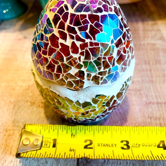 Mosaic Glass and Ceramic Easter Egg - Picture 8 of 10